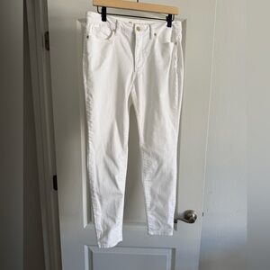 Anne Klein Skinny Ankle Jean in White SZ 8